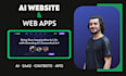 develop an ai website or ai web application as a full stack developer