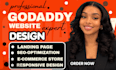 design godaddy website redesign godaddy website design develop godaddy