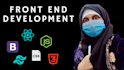 create responsive front end website using HTML CSS bootstrap,react