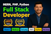 develop a clean and modern full stack website