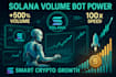 develop solana volume bot, volume bot, solana bot, crypto arbitrage bot
