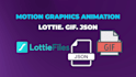 create lottie json, splash screen, motion and character animations