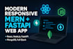 create responsive react, node, and fastapi web apps with mongodb integration