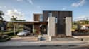 renovate villa exterior, building elevation, front yard,pool shed,revit interior