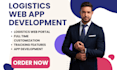 develop logistics web app logistics web portal logistics web app logistics app
