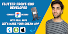 design and develop your flutter app front end