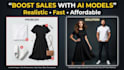 create realistic ai fashion mockups and ai model images for clothing brand