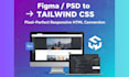 convert figma to responsive HTML with tailwindcss