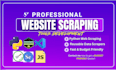 do python web scraping, data extraction,data scraping