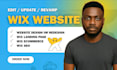 revamp wix website edit wix website redesign wix website fix revamp wix website