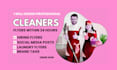 design professional cleaning flyer, laundry flyer for business