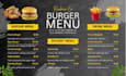 do food menu, drink menu and restaurant menu