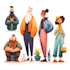 design character, illustrations for commercial use