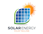 design modern electrical solar energy power panel logo
