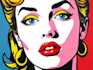 draw pop art portrait in roy lichtenstein style