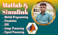 do matlab, gui, simulation, image and signal processing