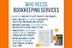 do book keeping using required software