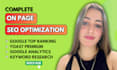 do shopify onpage SEO optimization for better conversions