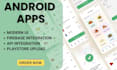 build android apps with firebase integration and admob setup using XML layouts