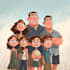 draw family portrait illustration