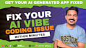 fix errors and bugs in your vibe coded website or app replit, lovable, etc