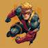 comic book illustration, marvel comic superhero