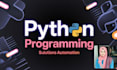 create python programs for data analysis, apis, and automation
