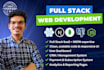 be a full stack saas web app, mern full stack, full stack ai website development