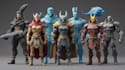 design 3d printed model with 3d miniature model and character modeling along