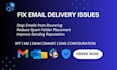 fix email deliverability and  spf, dkim, dmarc setup