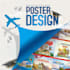 create modern study tour flyer, poster design