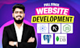 develop full stack websites, using reactjs, nextjs, and nodejs backend