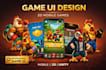 create high quality 2d game UI design