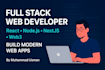 be full stack web developer using react js node js mongodb