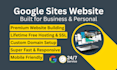 create a fast google sites website for business, personal or services