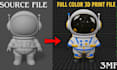 3d scan clean up model split and slice stl for 3mf conversion for bambu lab