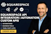 integrate squarespace API showit wix automation custom code website integration