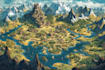 draw a custom fantasy map