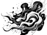 custom an abstract black tattoo design