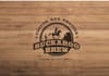 design modern super buckaroo brew logo