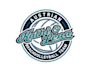design classic beach volleyball team logo