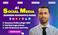 social media setup, facebook page create, account optimization