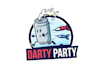 design minimal elegant darty party logo