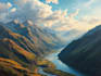 paint landscape in oil painting
