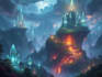 draw a natural landscape and background illustration