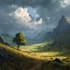 do stunning fantasy landscape, background illustration