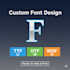 create, design and modify a custom in ttf, otf and  woff etc