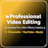 edit professional videos using adobe premiere pro, after effects, and cap