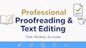 do proofreading and text editing