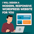 design a wordpress website with elementor or divi